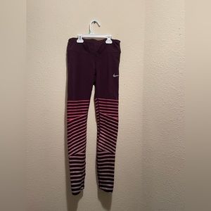 Nike Dri Fit purple and pink ombré stripe